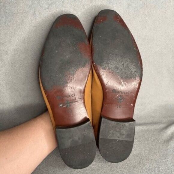 Garrucci Leather‎ Patina Burnished Penny Loafers Dress Shoes Men Size 10 Brown main image 12
